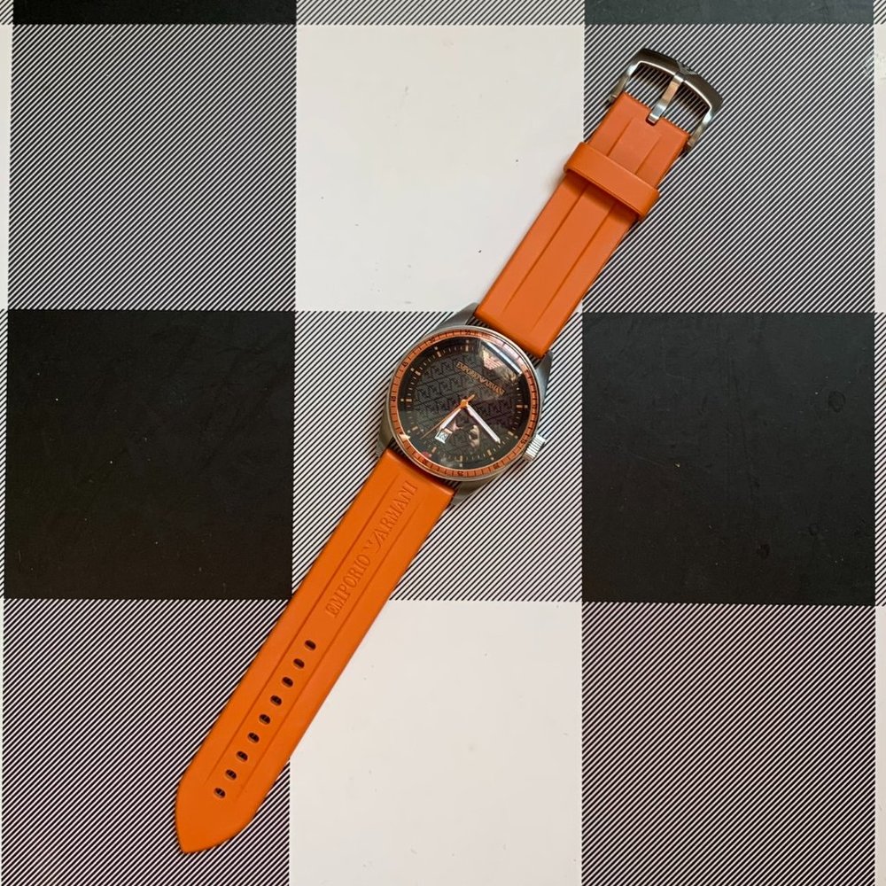 Men's Emporio Armani Watch with Orange Sportsband